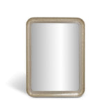 Art Deco Champagne Silver Wall Mirror with Beveled Glass-Wall Mirror-Parc Decor