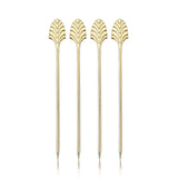 Art Deco Cocktail Picks in Gold Set of 4-product_type::metal_cocktail_picks-Parc Decor