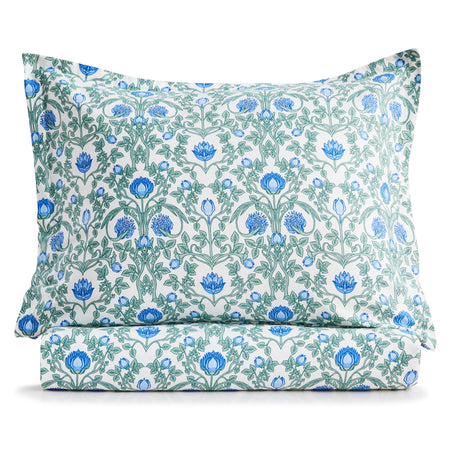 Arts & Crafts Floral Printed Duvet Set-Duvets-Parc Decor