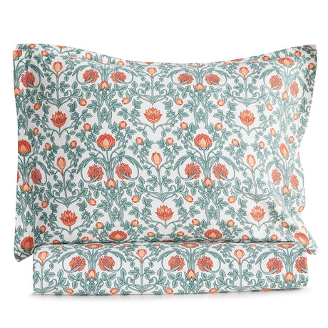 Arts & Crafts Floral Printed Duvet Set-Duvets-Parc Decor