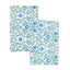 Arts & Crafts Floral Printed Pillowcase Pair