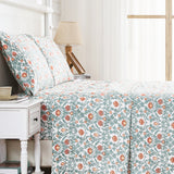 Arts & Crafts Floral Printed Pillowcase Pair-Pillowcase-Parc Decor