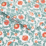 Arts & Crafts Floral Printed Sheet Set-Sheets-Parc Decor