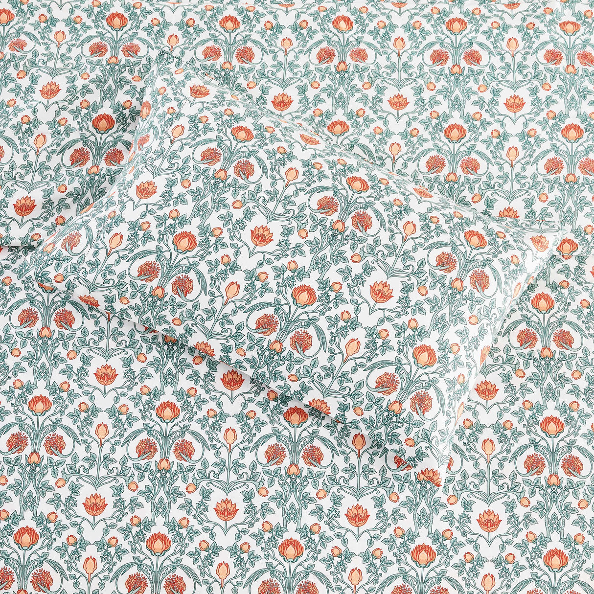 Arts & Crafts Floral Printed Sheet Set-Sheets-Parc Decor