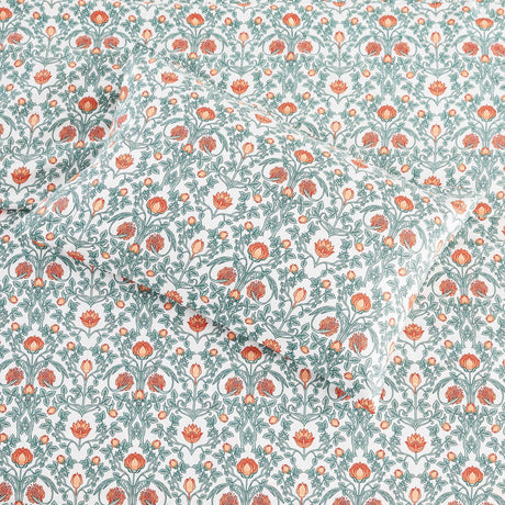 Arts & Crafts Floral Printed Sheet Set-Sheets-Parc Decor