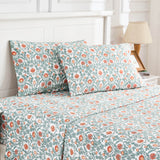 Arts & Crafts Floral Printed Sheet Set-Sheets-Parc Decor