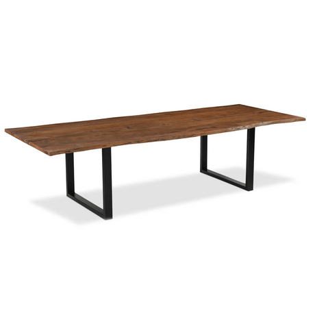 Athea Butterfly Dark live Edge Dining Table - 120"-Dining Table-Parc Decor