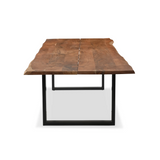 Athea Butterfly Dark live Edge Dining Table - 84"-Dining Table-Parc Decor
