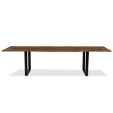 Athea Butterfly Dark live Edge Dining Table - 84"-Dining Table-Parc Decor