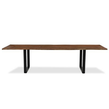 Athea Butterfly Dark live Edge Dining Table - 96"-Dining Table-Parc Decor