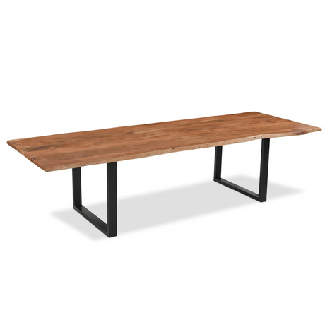 Athea Butterfly Natural live Edge Dining Table - 120"-Dining Table-Parc Decor