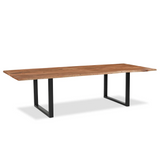 Athea Butterfly Natural live Edge Dining Table - 120"-Dining Table-Parc Decor