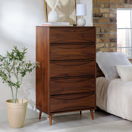 Atticus Solid Wood Mid-Century Modern Chest-Bedroom-Parc Decor