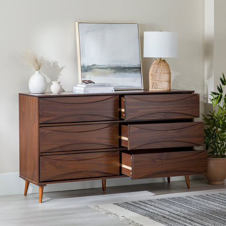 Atticus Solid Wood Mid-Century Modern Dresser-Bedroom-Parc Decor