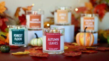 Autumn Leaves Container Candle-Candles-Parc Decor