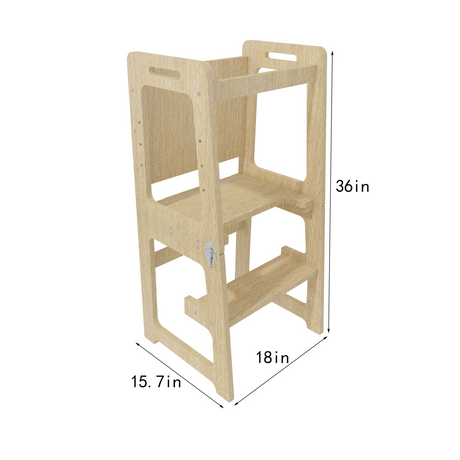 Fecha - Torre de cocina 4 en 1, escritorio, taburete y pizarra