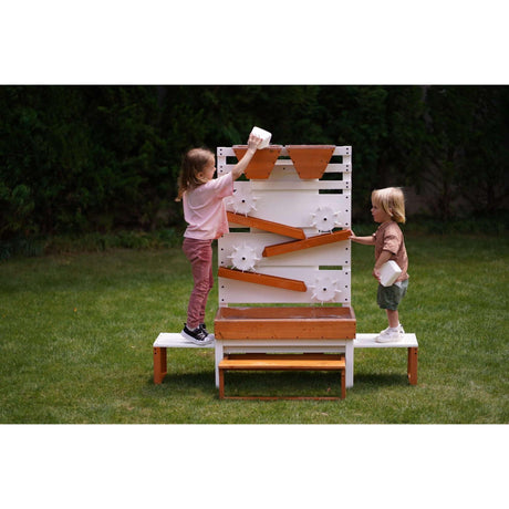 Avenlur Large Wooden Water Table – Multi-Level Sensory Play Station