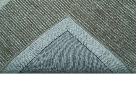 Azure Custom Made Geometrical Charcoal And Gray Hand Tufted Wool Rug