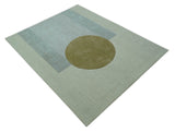 Azure Custom Made Modern Design Beige And Gray Hand Tufted Wool Rug