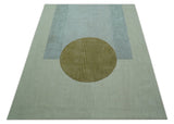 Azure Custom Made Modern Design Beige And Gray Hand Tufted Wool Rug