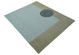 Azure Custom Made Modern Design Gray and Brown Hand Tufted Wool Rug