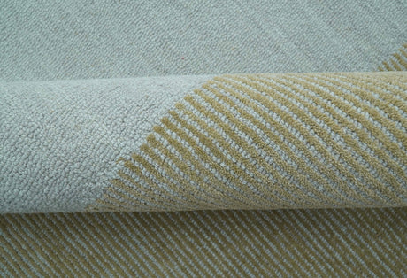 Azure Custom Made Modern Design Gray and Brown Hand Tufted Wool Rug