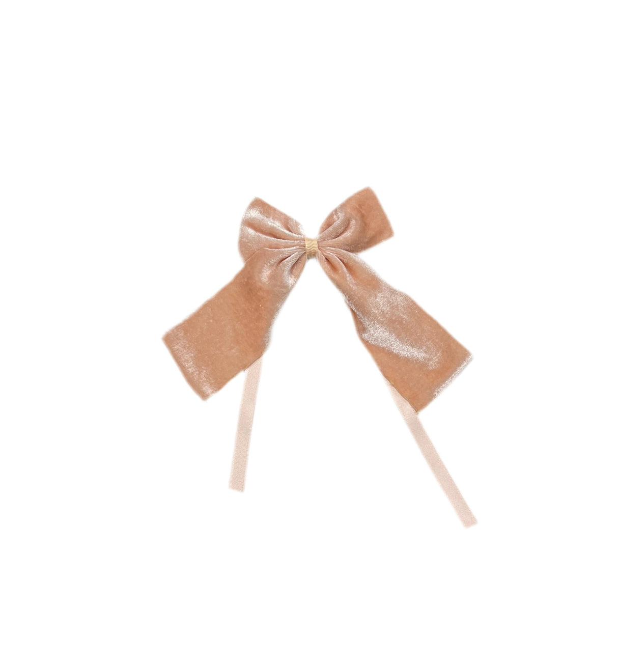 Baby Pink Velvet Napkin Bow Tie - Set of 6-Napkin Holder-Parc Decor