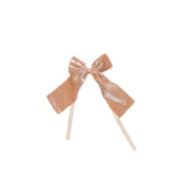 Baby Pink Velvet Napkin Bow Tie - Set of 6-Napkin Holder-Parc Decor