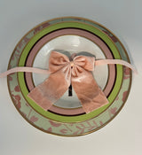 Baby Pink Velvet Napkin Bow Tie - Set of 6-Napkin Holder-Parc Decor