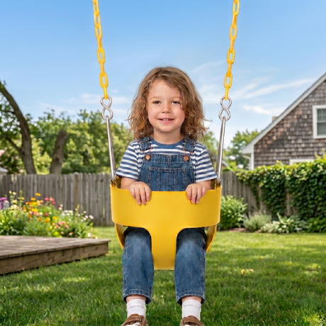 Baby Swing Seat for Sycamore Swing Set | High-Back Bucket Swing with Harness (Swing Set Not Included)