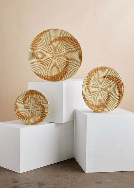 Bahari Banana Bark Wall Basket-Wall Basket-Parc Decor