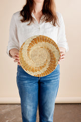 Bahari Banana Bark Wall Basket-Wall Basket-Parc Decor