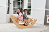 Bailis | 3-in-1 Wooden Climbing Arch, Rocker and Seesaw for Toddlers