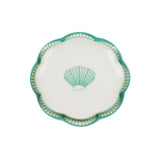 Balearic Blu Scalloped Ceramic Dinner Plates – Set of 4 (+1 Bonus Plate)