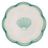Balearic Blu Scalloped Ceramic Starter Plates – Set of 4 (+1 Bonus Plate)