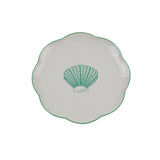 Balearic Blu Scalloped Ceramic Starter Plates – Set of 4 (+1 Bonus Plate)