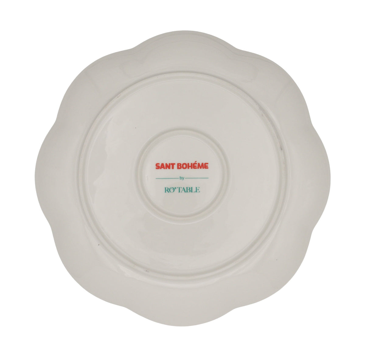 Balearic Blu Scalloped Ceramic Starter Plates – Set of 4 (+1 Bonus Plate)