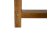 Bali Teak Shower and Bath Spa Bench with Shelf-Parc Decor