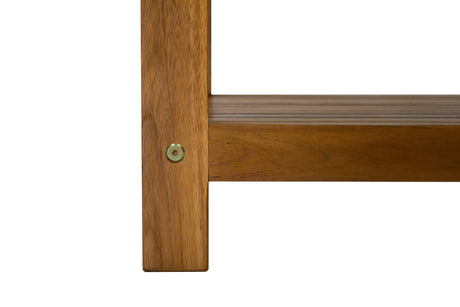 Bali Teak Shower and Bath Spa Bench with Shelf-Parc Decor