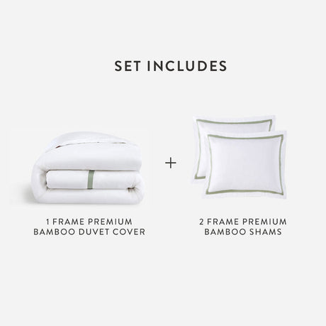 Bamboo Viscose Frame Duvet Bundle | Last Chance