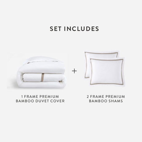 Bamboo Viscose Frame Duvet Bundle | Last Chance