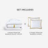 Bamboo Viscose Frame Duvet Bundle | Last Chance