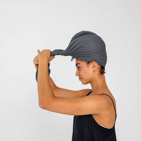 Bamboo Waffle Hair Towel-Home & Garden > Linens & Bedding > Towels > Bath Towels & Washcloths-Parc Decor