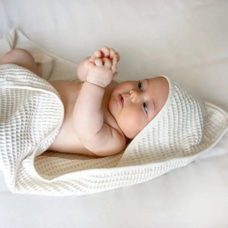 Bamboo Waffle Hooded Baby Towel-Home & Garden > Linens & Bedding > Towels > Bath Towels & Washcloths-Parc Decor