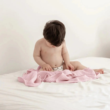 Bamboo Waffle Hooded Baby Towel-Home & Garden > Linens & Bedding > Towels > Bath Towels & Washcloths-Parc Decor