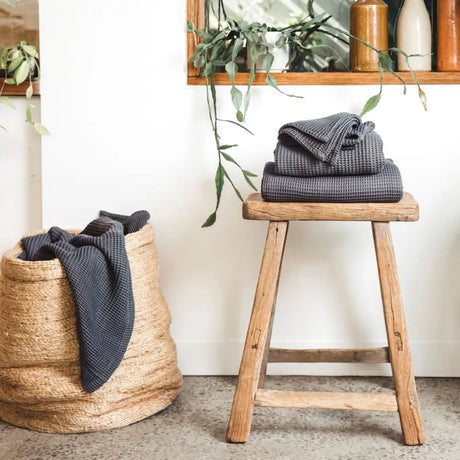 Bamboo Waffle Towel Set-Home & Garden > Linens & Bedding > Towels > Bath Towels & Washcloths-Parc Decor