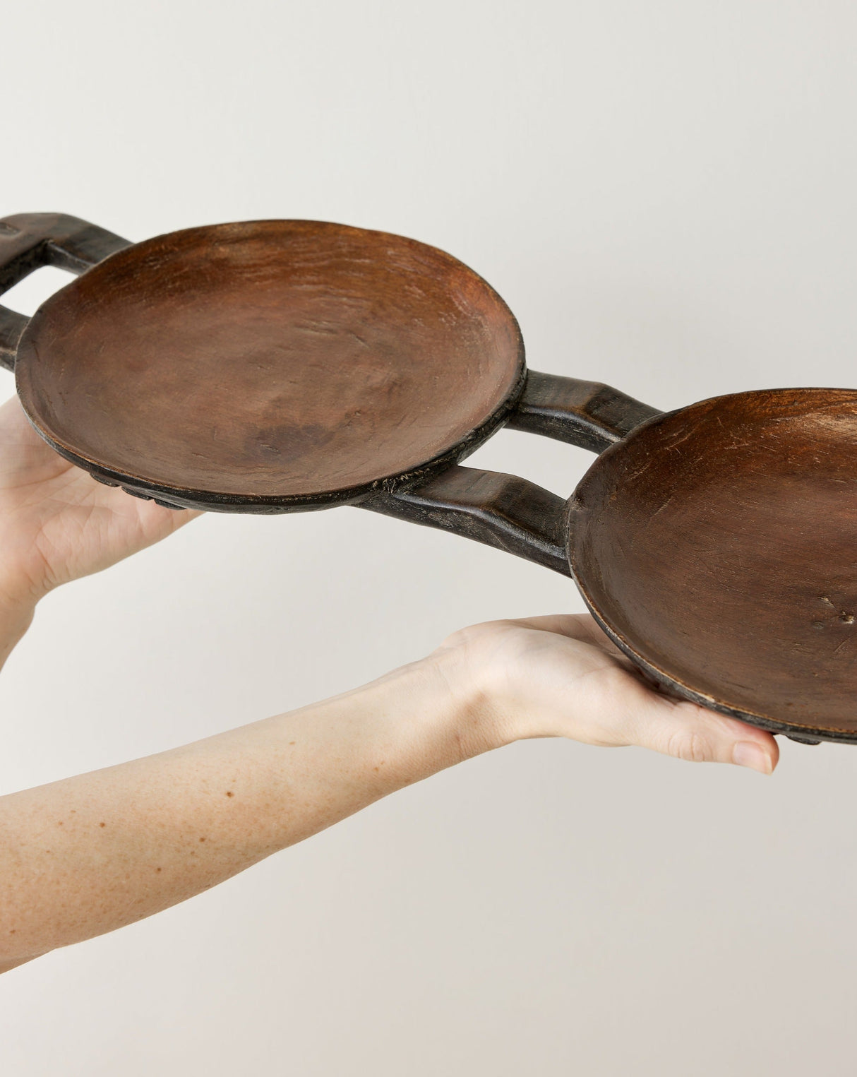 Bamenda Duo Circular Wooden Serving Tray-Décor-Parc Decor