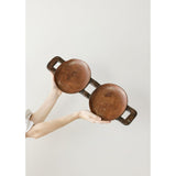 Bamenda Duo Circular Wooden Serving Tray
