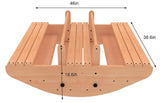 Banyan Jumbo Rocker & Climber | 2-in-1 Wooden Climbing Arch and Rocking Boat for Kids, Indoor & Outdoor