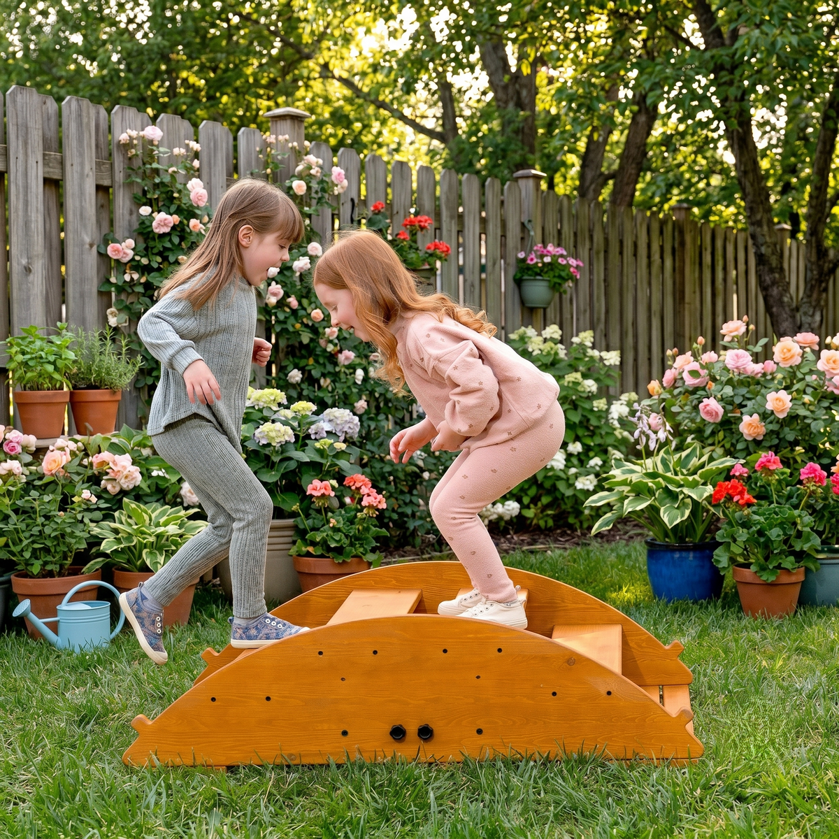 Banyan Jumbo Rocker & Climber | 2-in-1 Wooden Climbing Arch and Rocking Boat for Kids, Indoor & Outdoor